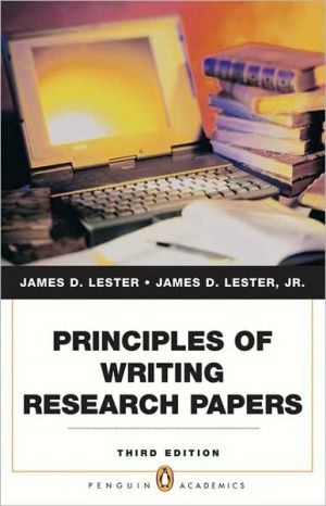 Book Principles of Writing Research Papers (Penguin Academics) free