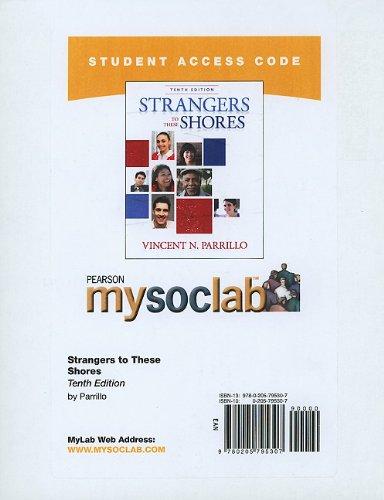 Book Mysoclab -- Standalone Access Card -- For Strangers To These Shores (10th Edition) (mysoclab (access Codes)) free