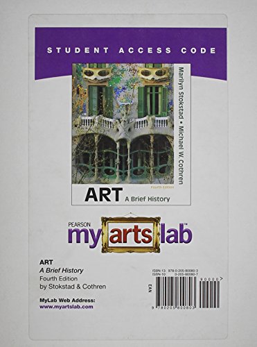 Book Myartslab -- Standalone Access Card -- For Art: A Brief History (4th Edition) free