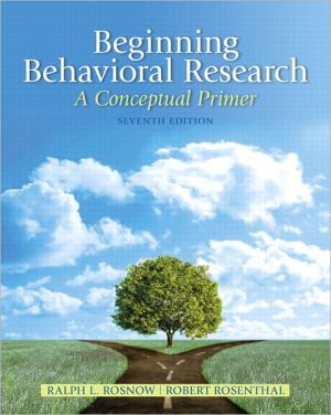 Book Beginning Behavioral Research: A Conceptual Primer (Mysearchlab) free