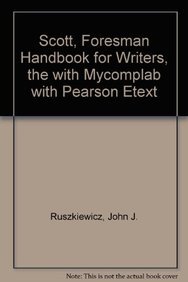 Book Scott, Foresman Handbook for Writers, The with MyCompLab with Pearson eText (9th Edition) free