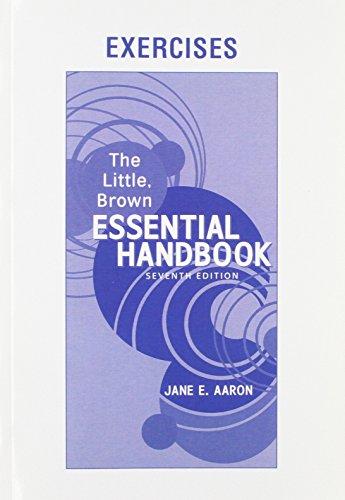 Book Exercise Book for Little, Brown Essential Handbook free