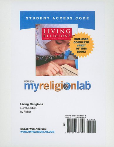 Book Myreligionlab With Pearson Etext -- Standalone Access Card -- For Living Religions  (8th Edition) (myreligionlab (access Codes)) free