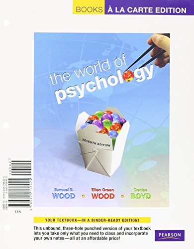 Book World of Psychology, The, Books a la Carte Plus MyLab Psychology -- Access Card Package (7th Edition) free