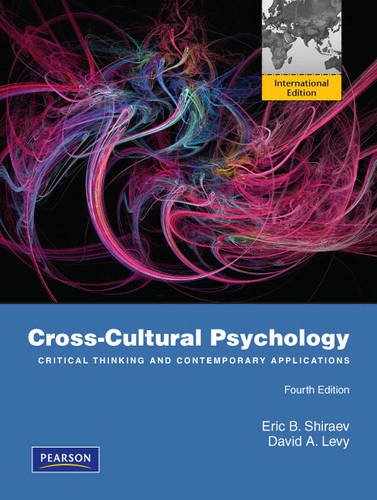Book Cross-Cultural Psychology: Critical Thinking and Contemporary Applications: International Edition free
