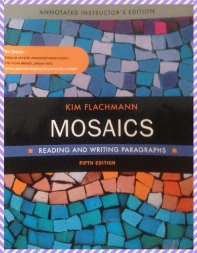 Book Mosaics: Reading and Writing Paragraphs (5th Edition) free