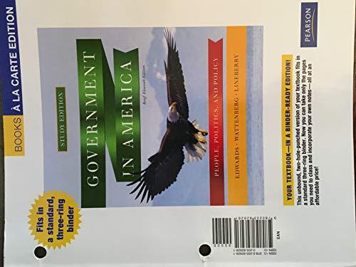 Book Government in America: People, Politics, and Policy, Brief Eleventh Edition, Books a La Carte Edition free