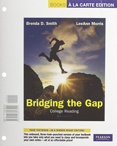 Book Bridging the Gap: College Reading: A La Carte Edition free