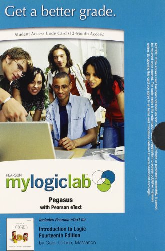 Book MyLogicLab with Pearson eText -- Standalone Access Card -- for Introduction to Logic (14th Edition) (mylogiclab (Access Codes)) free