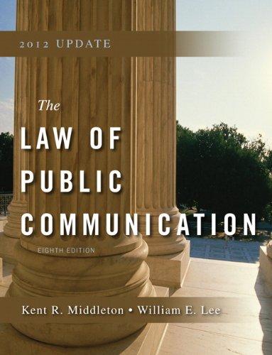 Book Law of Public Communication 2012 Update (8th Edition) free