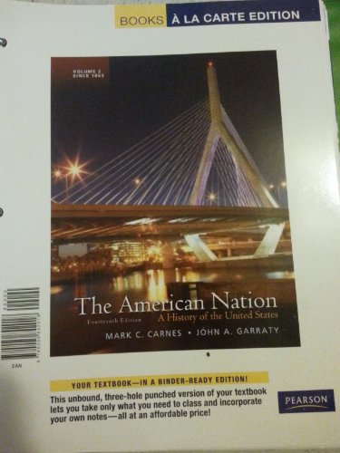 Book The American Nation: A History of the United States, Volume 2, Books a la Carte Edition (14th Edition) free