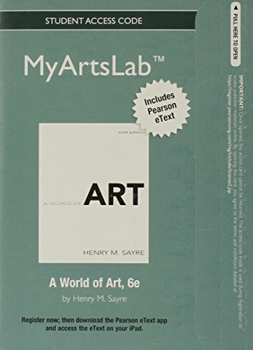 Book New Mylab Arts With Pearson Etext -- Student Access Card -- For A World Of Art (6th Edition) free