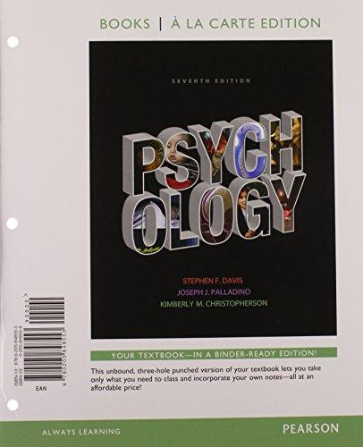 Book Psychology, Books a la Carte Plus NEW MyLab Psychology with eText -- Access Card Package (7th Edition) free