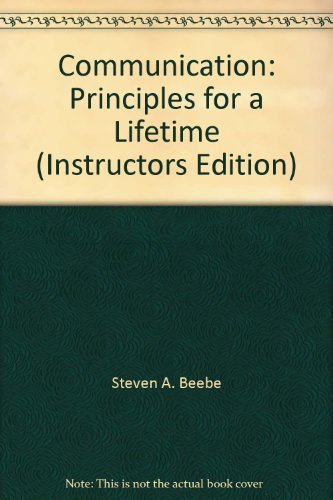 Book Communication: Principles for a Lifetime (Instructors Edition) free