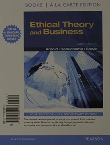 Book Ethical Theory and Business, Books a la Carte Plus MySearchLab with eText -- Access Card Package (9th Edition) free