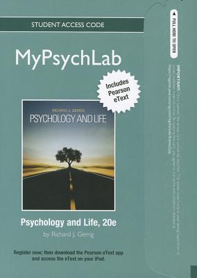 Book NEW MyLab Psychology with Pearson eText -- Standalone Access Card -- for Psychology and Life (standalone) (Mypsychlab (Access Codes)) free