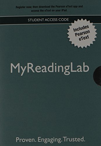 Book New Myreadinglab with Pearson Etext - Valuepack Access Card free
