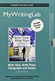 Book Write Time, Write Place Mywritinglab Access Code free