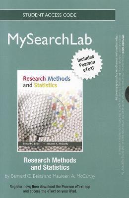 Book MySearchLab with Pearson eText -- Standalone Access Card -- for Research Methods and Statistics free