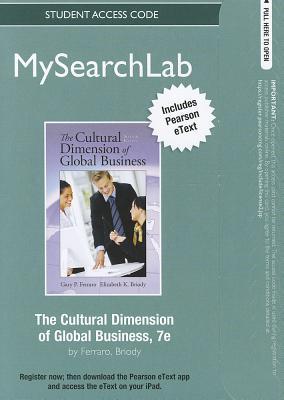 Book Mysearchlab with Pearson Etext -- Standalone Access Card -- For the Cultural Dimension of Global Business free