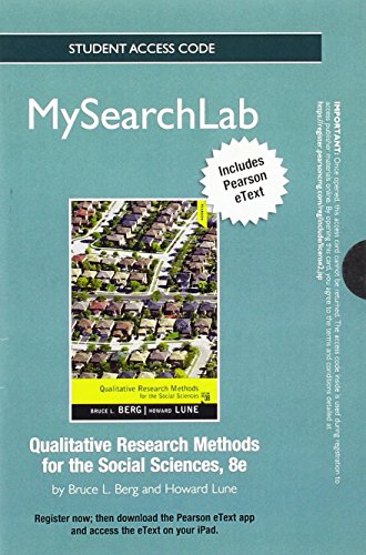 Book Mysearchlab with Pearson Etext -- Standalone Access Card -- For Qualitative Research Methods for the Social Sciences free