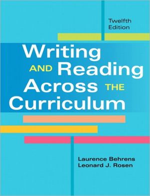 Book Writing and Reading Across the Curriculum (12th Edition) free