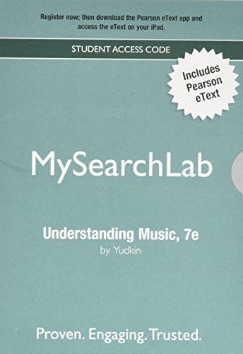 Book Mysearchlab with Pearson Etext - Valuepack Access Card - For Understanding Music free