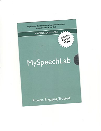 Book NEW MySpeechLab with Pearson eText -- Valuepack Access Card free