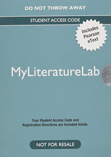 Book MyLiteratureLab with The Literature Collection: An eText -- Valuepack Access Card free