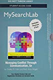 Book Mysearchlab With Pearson Etext -- Standalone Access Card -- For Managing Conflict Through Communication free