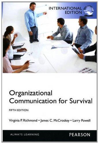 Book Organizational Communication for Survival free