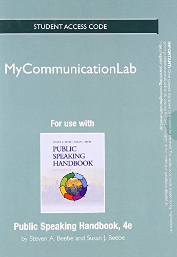 Book NEW MyCommunicationLab without Pearson eText -- Standalone Access Card -- for Public Speaking Handbook (4th Edition) free