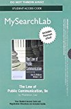 Book Mysearchlab With Pearson Etext -- Standalone Access Card -- For Law Of Public Communication (9th Edition) free