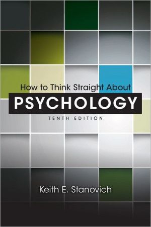 Book How to Think Straight About Psychology by Keith E. Stanovich (2012-09-19) free
