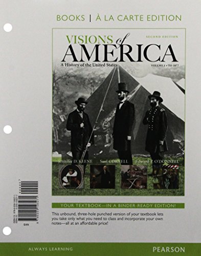 Book Visions of America: A History of the United States, Volume One, Books a la Carte Plus NEW MyHistoryLab with eText -- Access Card Package (2nd Edition) free