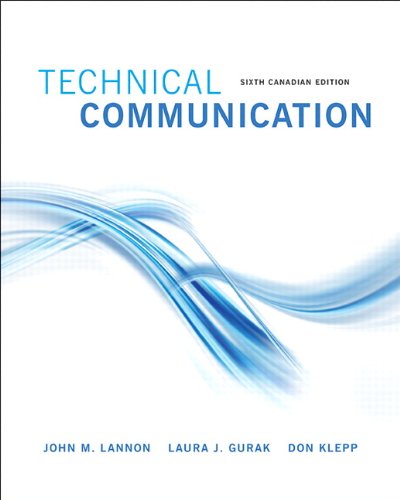 Book Technical Communications, Sixth Canadian Edition (6th Edition) free