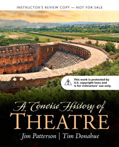 Book A CONCISE HISTORY OF THEATRE TEACHER'S EDITION [PAPERBACK] free