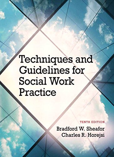 Book Techniques and Guidelines for Social Work Practice (2-downloads) free