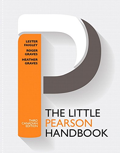 Book The Little Pearson Handbook - Third Canadian Edition free
