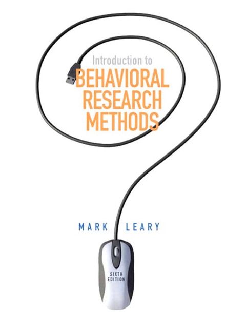 Book Introduction to Behavioral Research Methods free