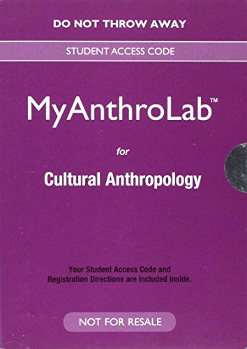 Book NEW MyLab Anthropology for Anthropology -- Valuepack Access Card (My Anthro Lab) free
