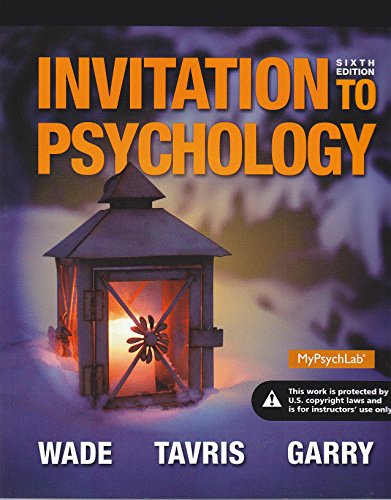Book Invitation to Psychology - 6th Edit (Instructor Edition) free