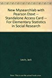 Book New Mysearchlab with Pearson Etext -- Standalone Access Card -- For Elementary Statistics in Social Research free