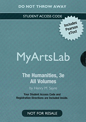 Book NEW MyLab Arts with Pearson eText -- Valuepack Access Card -- for The Humanities: Culture, Continuity and Change, All Volumes free