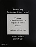Book SAM Answer Key for Percorsi: L'Italia attraverso la lingua e la cultura free