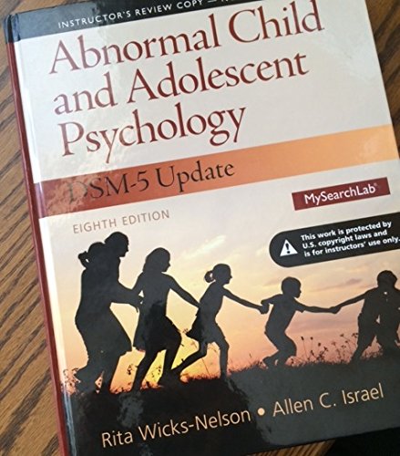 Book Abnormal Child and Adolescent Psychology with DSM-5 Update -- Instructor's Copy free