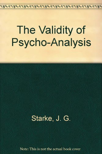 Book The Validity Of Psycho-analysis free