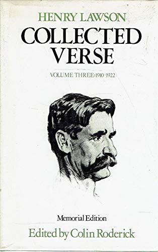Book COLLECTED VERSE. Memorial Edition. Edited with Introduction and Notes by Colin Roderick. Volume Three 1910-1922. free