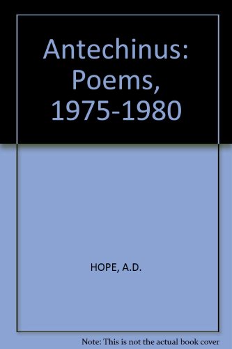 Book Antechinus: Poems, 1975-1980 free