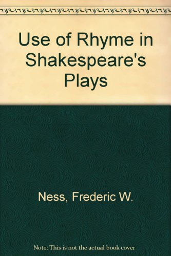 Book The Use of Rhyme in Shakespeare's Plays, free